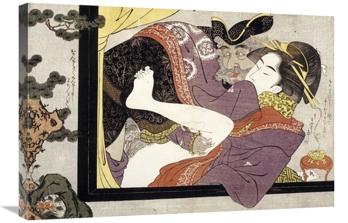 Global Gallery GCS-266271-30-142 30 in. Erotic Scene Art Print - Eishi
