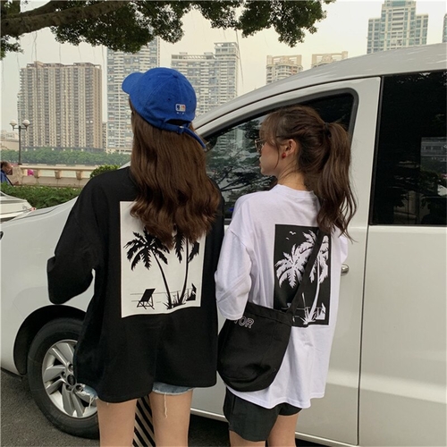 Korean Ulzzang Print T shirt Women Casual