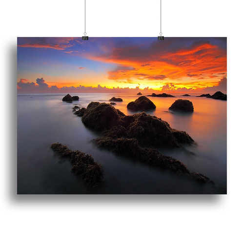 Misty Sunset Canvas Print or Poster
