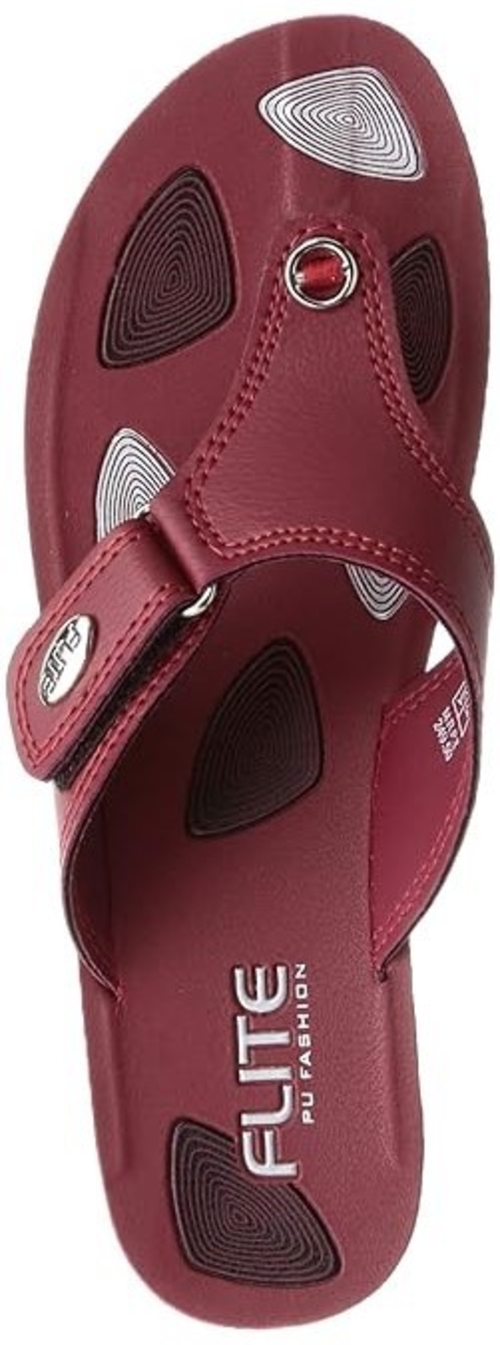 Pu womens Pul073l Slippers Maroon