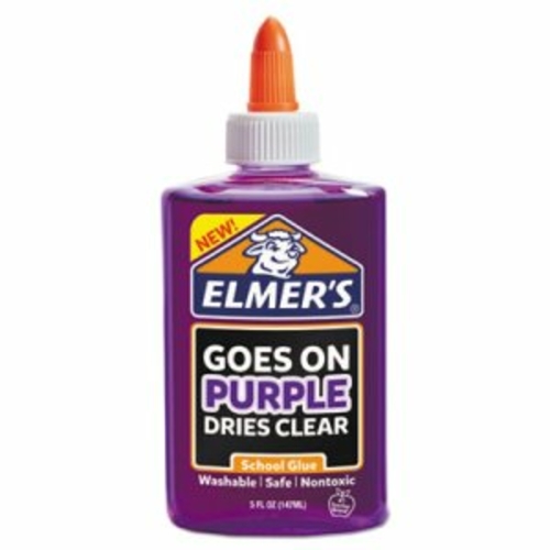 Elmers E5500 5 oz School Glue Disappearing Purple, 6 per Pack