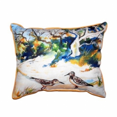 Betsy Drake HJ487 Tree & Beach Large Indoor & Outdoor Pillow - 16 x 20