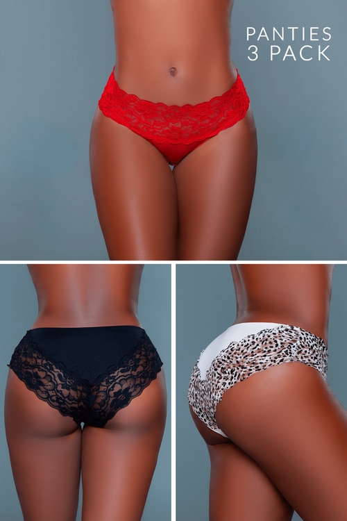 Arlo Bikini Panty 3 Pack Underwear