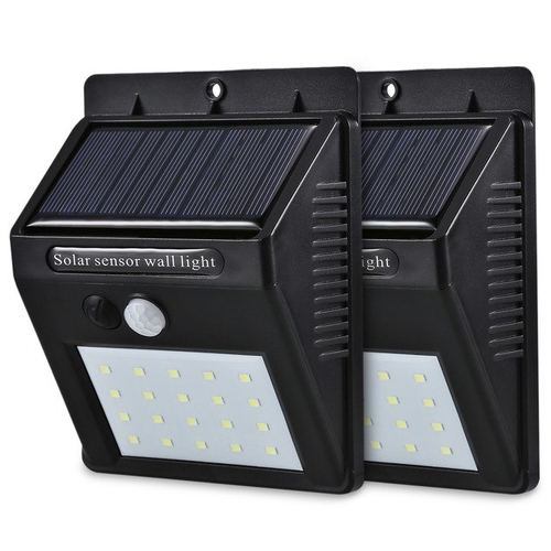 LightMe Premium 2PCS 20 LEDs Solar Motion Sensor