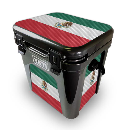 MightySkins CF-YEROAD24-Mexican Flag Carbon Fiber Skin for Yeti Roadie