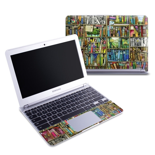 Main DecalGirl SCB1-BOOKSHELF Samsung 11.6 in. Chromebook Skin - Bookshelf image