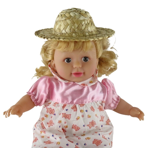 3PCS/Set Jewelry Doll Straw Hat Dressing Gift