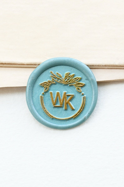 Wedding wax seal stamp, Custom initials Personalized 