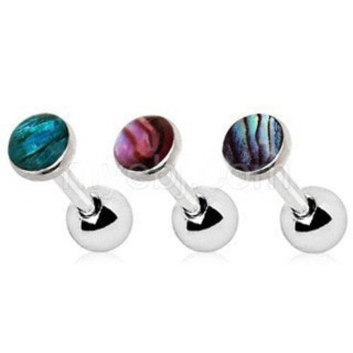 316L Stainless Steel Cartilage Earring with Abalone Shell