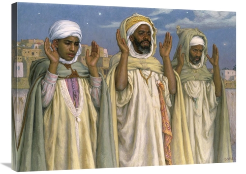 Global Gallery GCS-281984-36-142 36 in. Prayer at Dawn Art Print - Eti