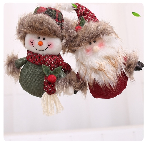 4Pcs Cute Xmas Tree Hanging Pendant Christmas Doll