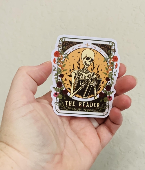 The Reader- Creepy Reader Stickers/Magnet