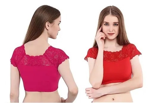 Women's & Girls' Solid Ribbed Slim Fit Crop Tank Top Combo Of  Pink &