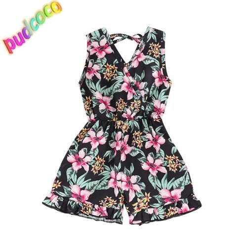 Toddler Kids Baby Girls Floral Sleeveless