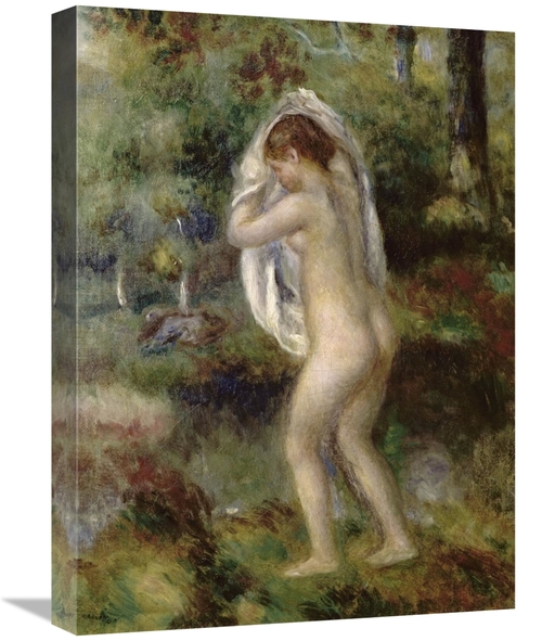 Global Gallery GCS-279701-22-142 22 in. Young Girl Undressing to Bathe