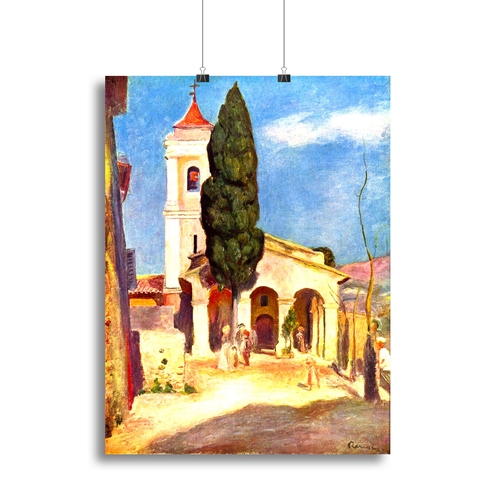 Church in Cagnes by Renoir Canvas Print or Poster