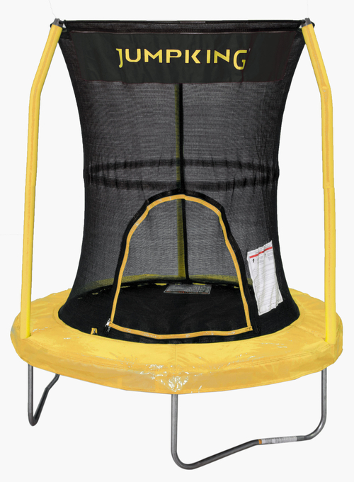 Jumpking BZJP55Y 55 in. Trampoline with 3 Poles Enclosure System  Yell