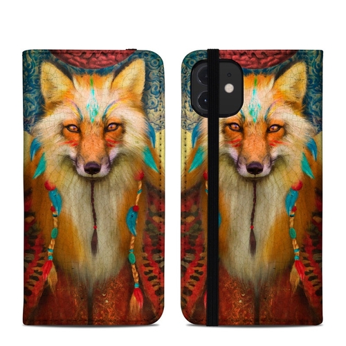 DecalGirl A12FC-WISEFOX Apple iPhone 12 Folio Case - Wise Fox