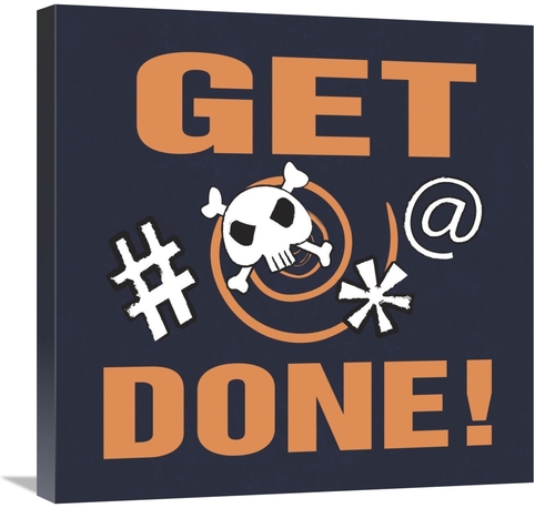 Global Gallery GCS-382221-2424-142 24 x 24 in. Grawlix - Get it Done A