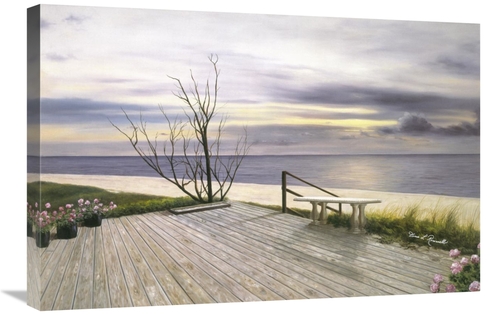 Global Gallery GCS-398710-2030-142 20 x 30 in. Sunset & Flowers Art Pr