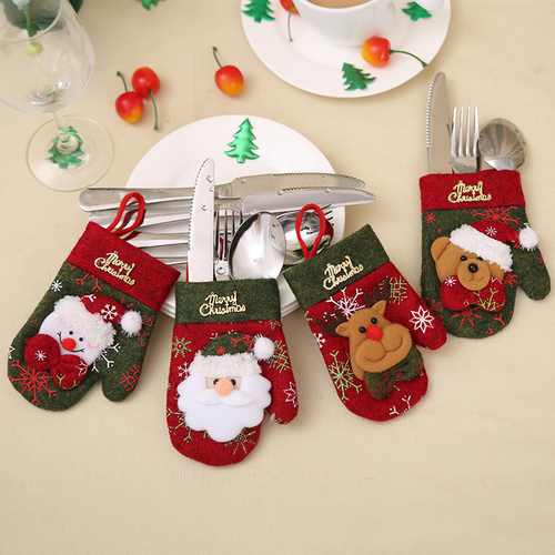 Santa Hat Reindeer Christmas Year Pocket Fork