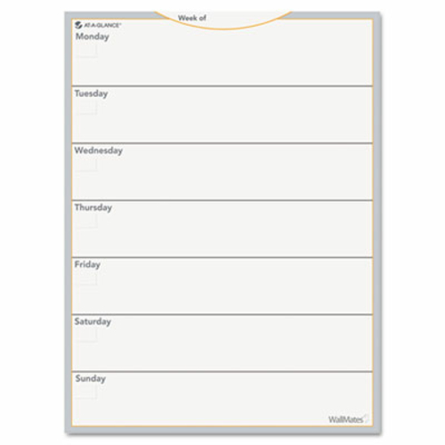 At-A-Glance AW503028 WallMates Self-Adhesive Dry Erase Weekly Planning