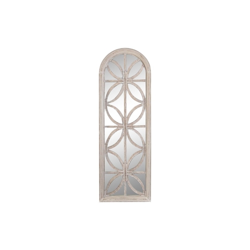 Wall mirror DKD Home Decor Crystal White MDF Wood Stripped (60 x 2,5 x