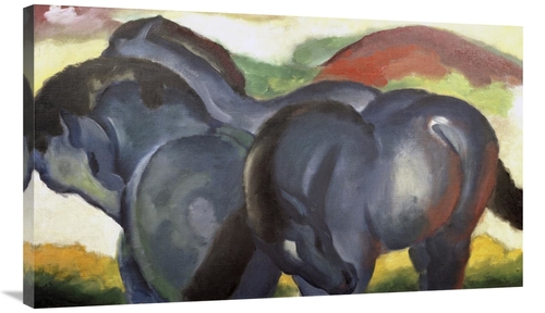 Global Gallery GCS-278395-40-142 40 in. Little Blue Horses Art Print -