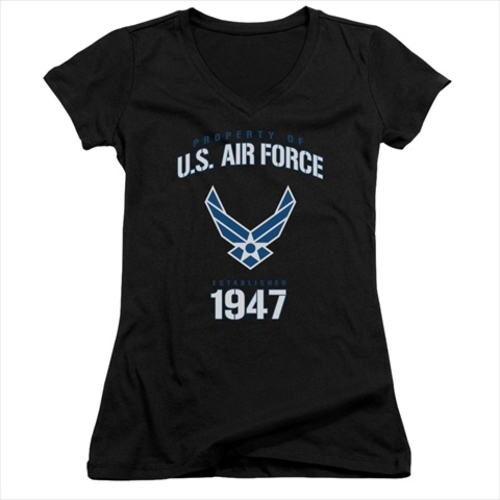 Air Force-Property Of - Junior Tee, Black - Medium