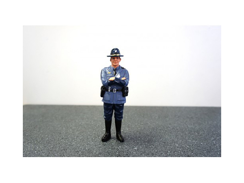 State Trooper Tim Figure For 1:18 Diecast Model Cars by American