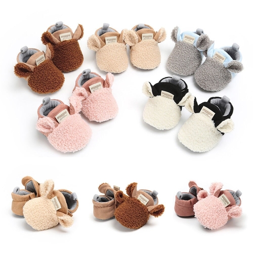 Winter Cute Warm Shoes Baby Girls Shoes Fleece