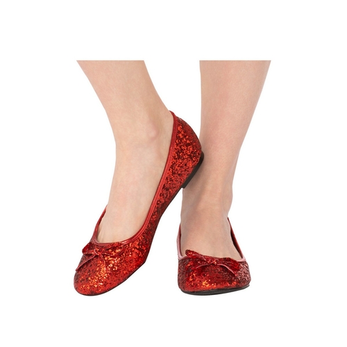 Rubies 278392 Adult Red Glitter Shoe, Size 8