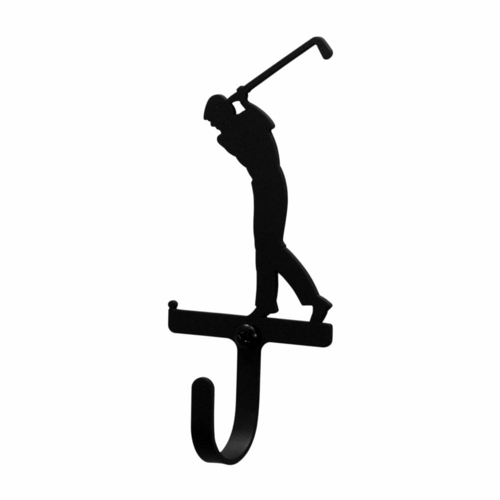 Wrought Iron Golfer Wall Hook Decorative Small