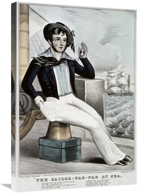 Global Gallery GCS-277203-30-142 30 in. Sailor - Far-Far at Sea Art Pr