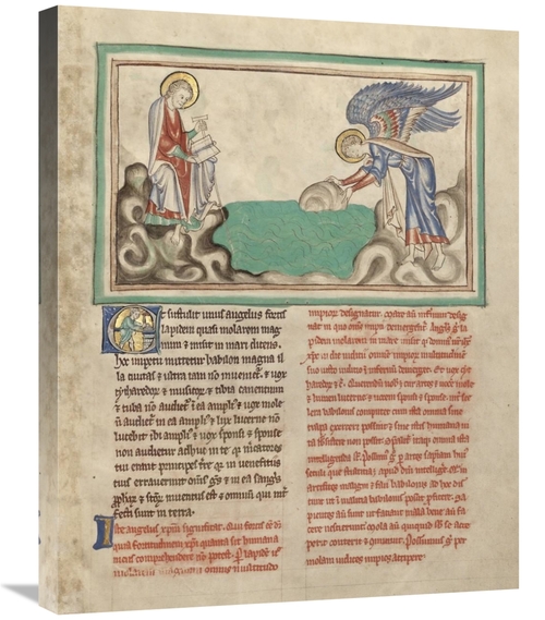 Global Gallery GCS-456806-2228-142 22 x 28 in. An Angel Casting A Mill