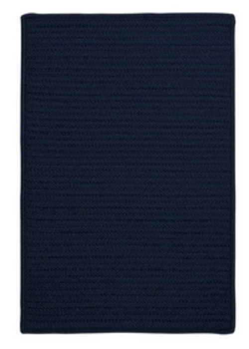 Colonial Mills Rug H561R024X120S Simply Home Solid - Navy 2 ft. x 10 f