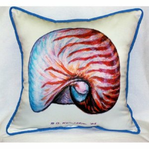 Betsy Drake ZP118 Nautilus Throw Pillow- 22 x 22 in.