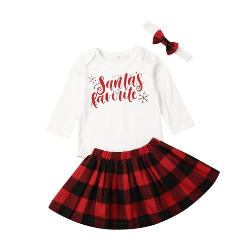 0 24M Newborn Baby Girl Clothes Sets Christmas