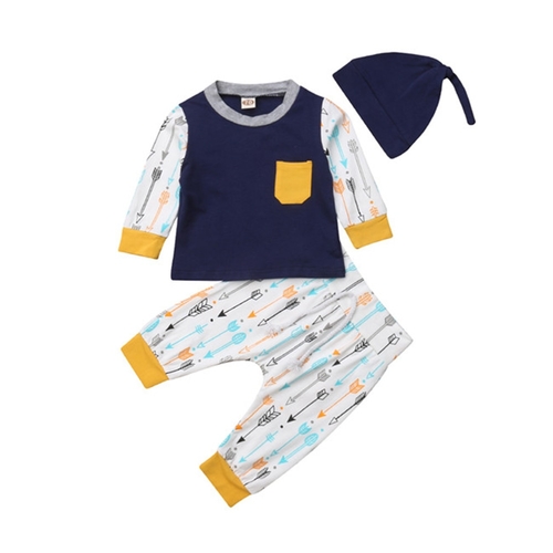 Newborn Baby Boy Girl Casual Autumn 3Pcs Sets