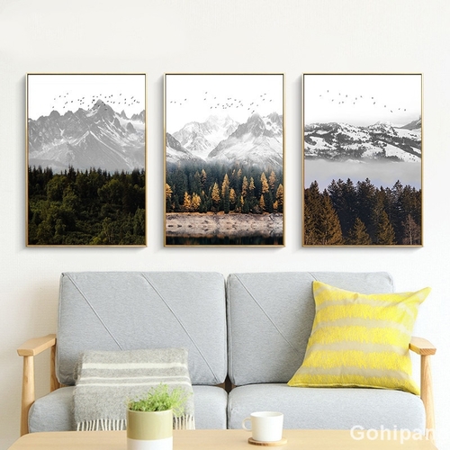 Winter Scenery Wall Picture Nordic Canvas Painting