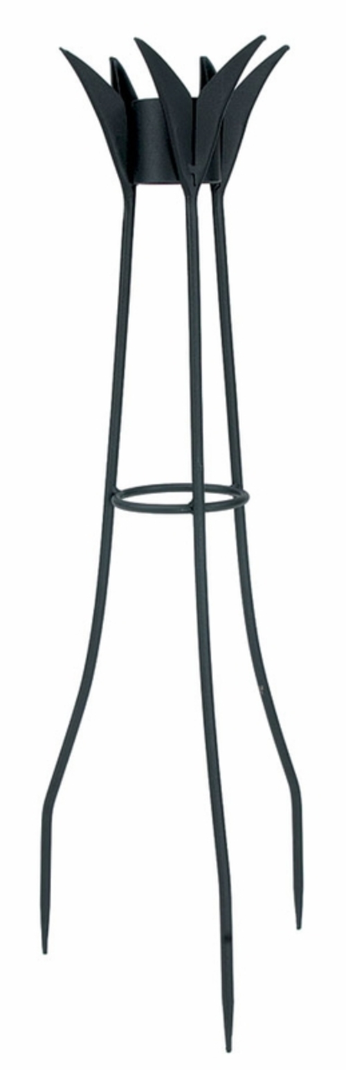 Achla GBS-08 34 in. H Spiked Gazing Globe Stand - Powder Coated in Bla