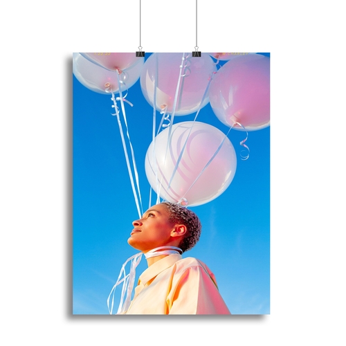 Head in the Clouds. Canvas Print or Poster
