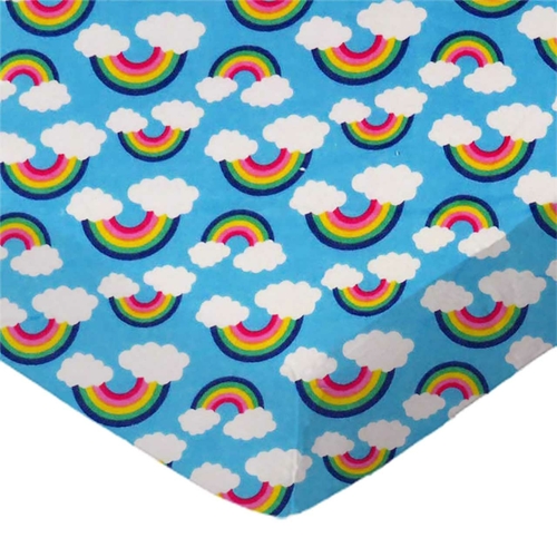 SheetWorld Fitted Portable Mini Crib Sheet - 100% Cotton Flannel -