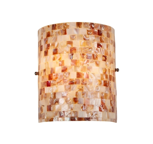 Chloe CH3CD28CC08-WS1 8.3 in. Lighting Mosaic Shelley 1 Light Wall Sco