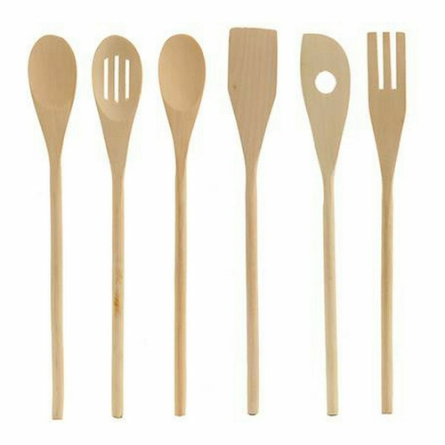 Kitchen Utensils Set Wood (6 Pieces)