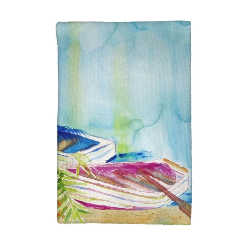 Betsy Drake KT809 Watercolor Rowboats Kitchen Towel