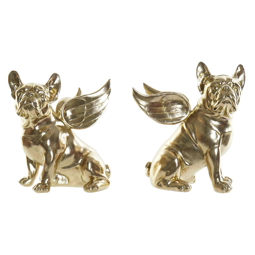 Decorative Figure DKD Home Decor S3019515 24 x 20 x 27 cm Golden Dog