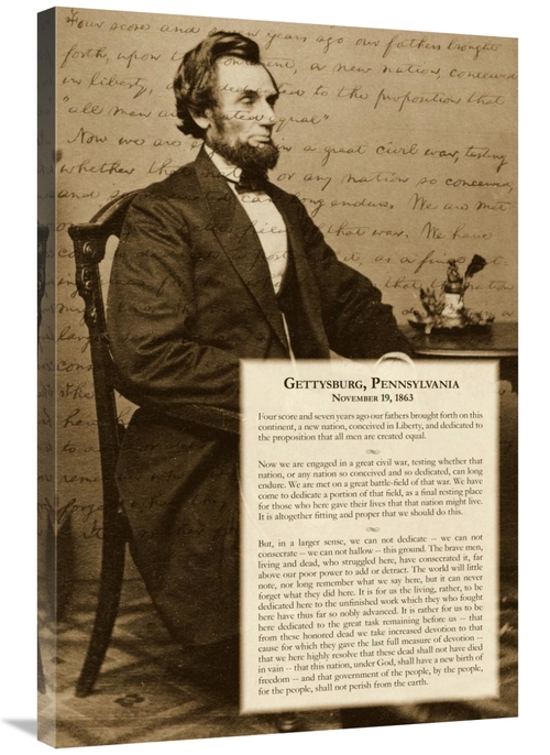 Global Gallery GCS-456132-2436-142 24 x 36 in. Abraham Lincoln - Getty
