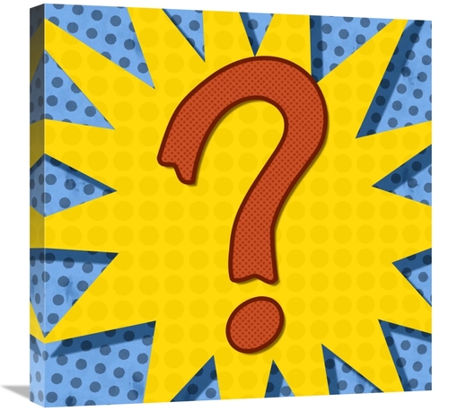 Global Gallery GCS-388383-2424-142 24 x 24 in. Word Power - Question A