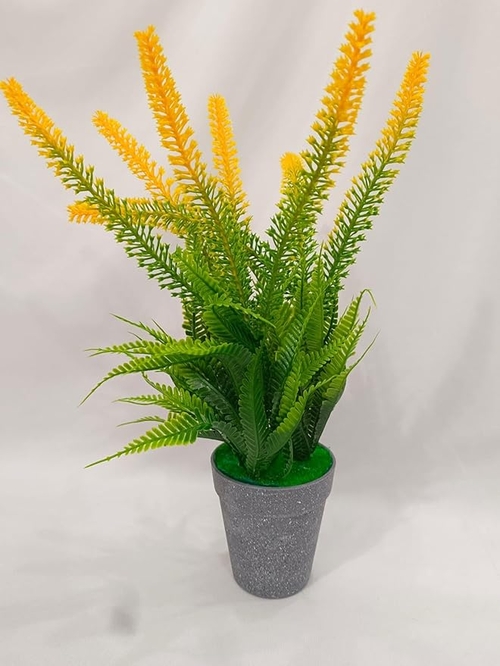 Artificial Green Yellow Bonsai Plant for Home Decoration 